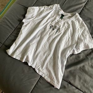 Wild Fable Daisy Embroidered Crop Top Style T Shirt - XL